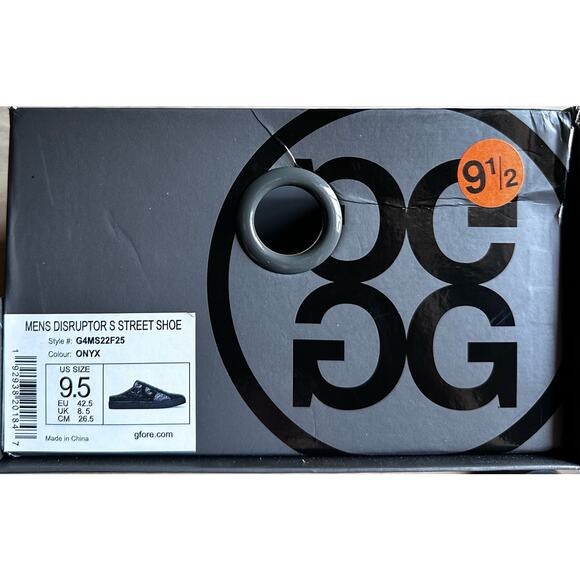 G/Fore|The Disruptor Golf Shoe|Embossed Black Skulls/Suede/Leather|NIB|SZ 9.5 - Picture 4 of 7